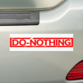 Nichts tun Briefmarke Autoaufkleber (Auf Auto)