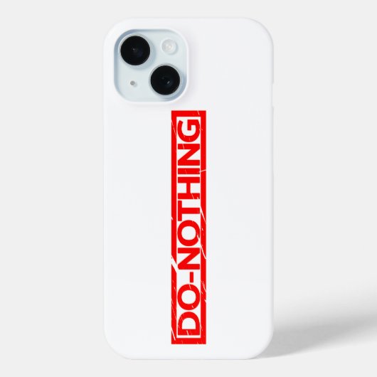 Nichts tun Briefmarke Case-Mate iPhone Hülle (Rückseite)