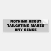 Nichts über das Auseinandersetzen macht Sinn Autoaufkleber (Vorne)