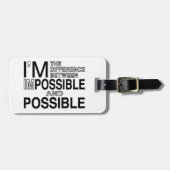 Nichts unmöglich gepäckanhänger (Vorderseite horizontal)