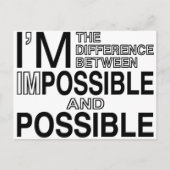 Nichts unmöglich postkarte (Vorderseite)