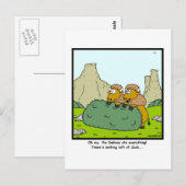Nichts verlassen: Bison oder Buffalo Cartoon Postkarte (Vorne/Hinten)