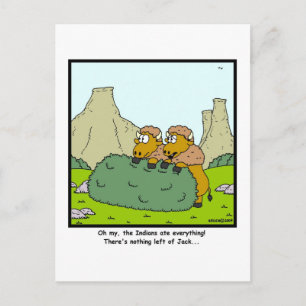 Nichts verlassen: Bison oder Buffalo Cartoon Postkarte