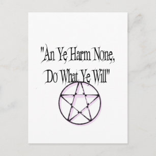 Nichts verletzen, tun, was du willst postkarte