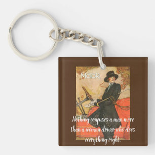 "Nichts verwirrt einen Mann mehr." Schlüsselanhänger