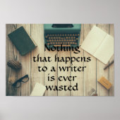 Nichts, was einem Schriftsteller passiert, ist je Poster (Vorne)