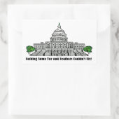 Nichts was Tar und Federn konnte nicht repariert w Rechteckiger Aufkleber (Tasche)