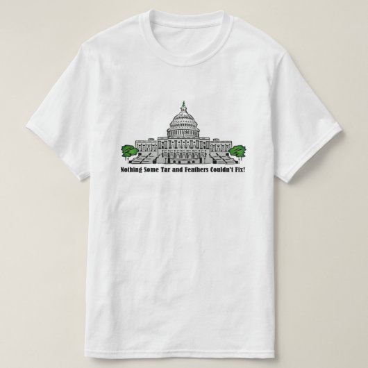 Nichts, was Tar und Federn nicht reparieren konnte T-Shirt (Design vorne)