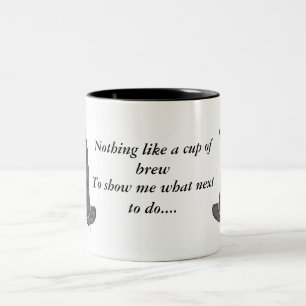 Nichts wie eine Schale Gebräu Zweifarbige Tasse