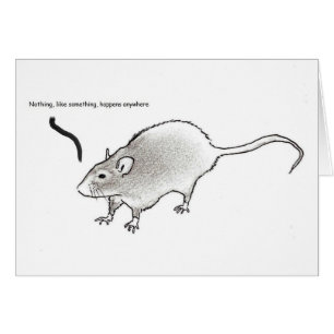 Nichts, wie etwas, geschieht überall