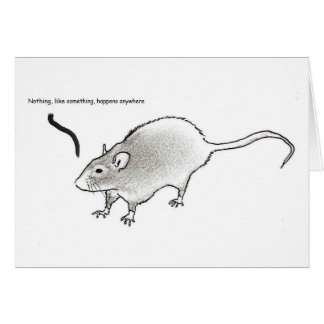 Nichts, wie etwas, geschieht überall