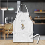 Nichts wie Gnome Kochen Schürze<br><div class="desc">Benutzerdefinierte Schürze mit einem Daumen nach oben Gnome und die Worte "nichts wie Gnome Kochen" oder eine Nachricht,  die Sie wählen. Eine tolle Weihnachtsgeschenkidee oder kreieren Sie selbst. Für individuelle Designanfragen klicken Sie bitte auf die Schaltfläche "Nachricht".</div>