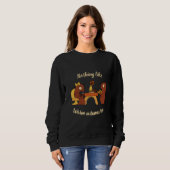 Nichts wie warme Herbst-Teemonster Sweatshirt (Vorne ganz)