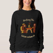 Nichts wie warme Herbst-Teemonster Sweatshirt (Vorderseite)