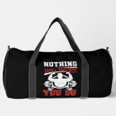 Nichts wird funktionieren, wenn du es nicht tust duffle bag (Vorderseite)