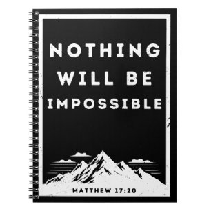 Nichts wird unmöglich sein, Matthew 17:20 Notizblock