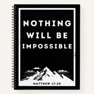 Nichts wird unmöglich sein, Matthew 17:20 Notizblock