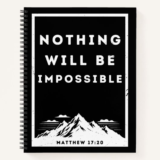 Nichts wird unmöglich sein, Matthew 17:20 Notizblock (Vorderseite)