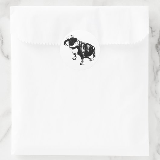 Nichts zu beweisen runder aufkleber (Tasche)