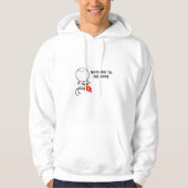 Nichts zu tun hier Meme Hoodie (Vorderseite)