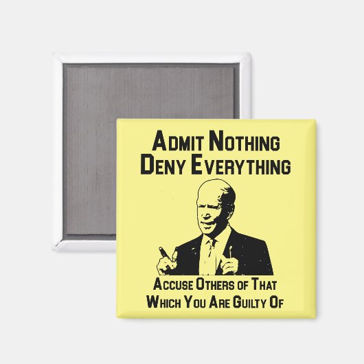 Nichts zulassen magnet (Vorderseite/Rückseite)