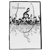 Nichtsaber Höhen-schwarze Mittlere Geschenktüte (Vorderseite)