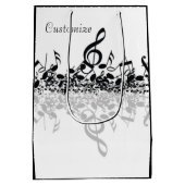 Nichtsaber Höhen-schwarze Mittlere Geschenktüte (Rückseite)