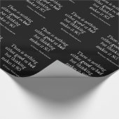 Nichtsgutes oder schlechtes denkendes geschenkpapier (Ecke)