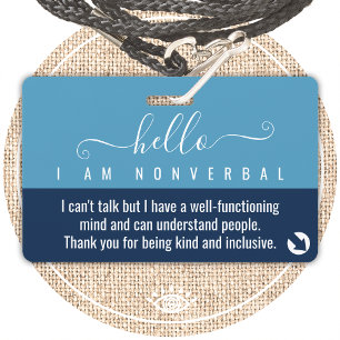 nichtverbale Wahrnehmung und Notfallkontakt  Ausweis