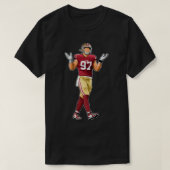 Nick Bosa 97 Reaktion T-Shirt (Design vorne)