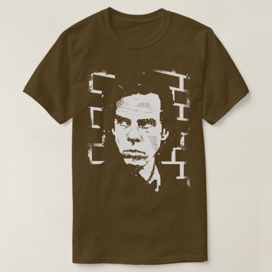 Nick Cave Typographic Portr T-Shirt (Design vorne)
