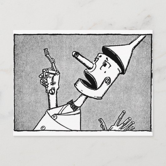 Nick Chopper der Tin Woodman Postkarte (Vorderseite)