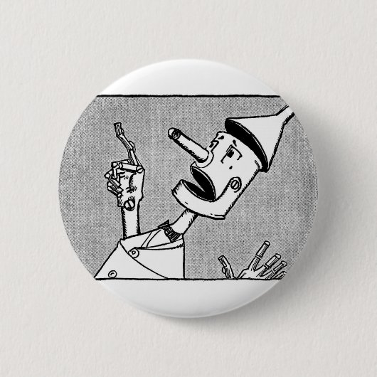 Nick-Chopper der ZinnWoodman Button (Vorderseite)