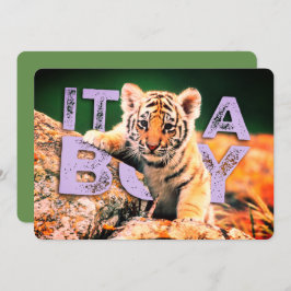 Nick-David-Baby - Tiger-Duschen-Einladung Einladung