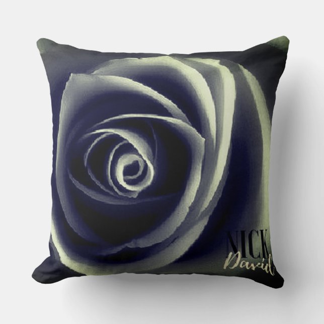 Nick DAViD - Blaues Bitterkissen Kissen (Vorderseite)