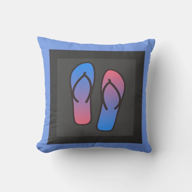 Nick DAViD - Blue Lagoon Dreh-Flop Pillow Kissen (Vorderseite)