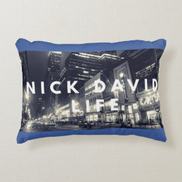 Nick DAViD - Blue Lumbar Pillow Dekokissen