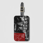 Nick DAViD - Klassische Signature Gepäckmarke Gepäckanhänger (Vorderseite Vertikal)