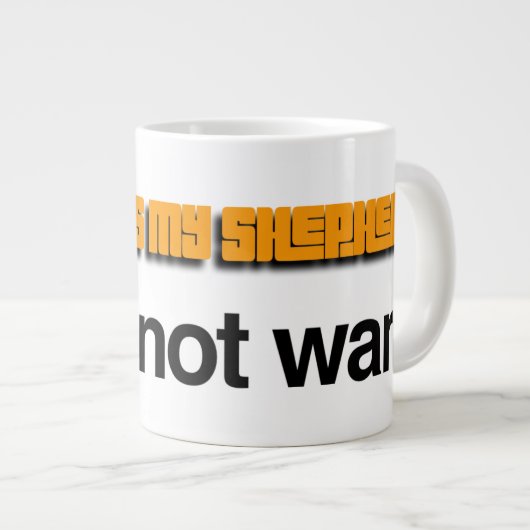 Nick DAViD - Psalm 23 Orange Tasse (Vorderseite Rechts)