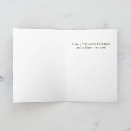 Nick der Weihnachtskarte des Rotbauchspecht Dankeskarte (Innenseite)