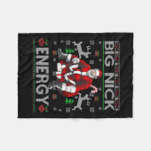 Nick Energy Funny Weihnachten Ugly Sater Men W Fleecedecke (Vorderseite (Horizontal))