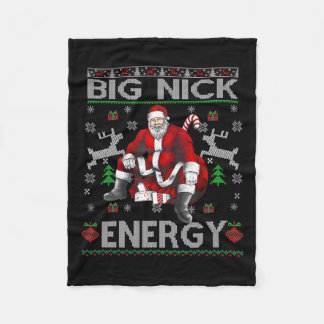 Nick Energy Funny Weihnachten Ugly Sater Men W Fleecedecke