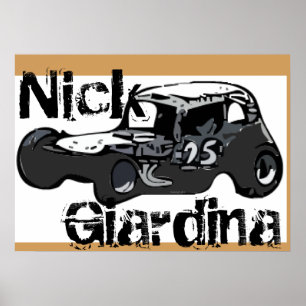 Nick Giardina Coupe Stockcar Modified Rennwagen Poster