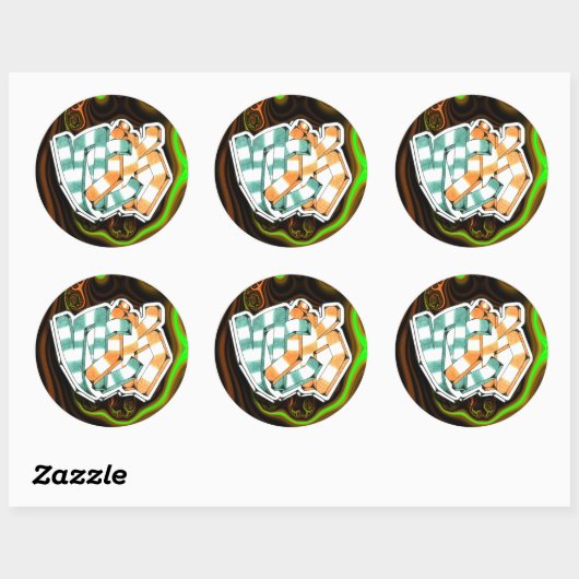 Nick ~ Graffiti Art Sticker 3 (Blatt)