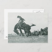 Nick Knight reiten T. Joe bei Cheyenne Frotier Day Postkarte (Vorne/Hinten)