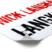 Nick Langkamp Racing Poster (Ecke)