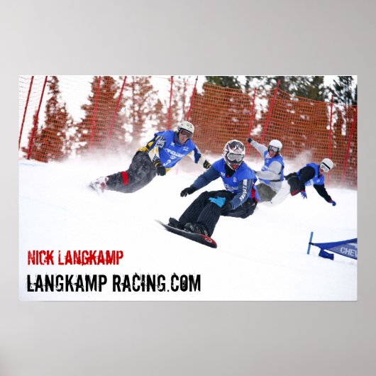 Nick Langkamp Racing Poster (Vorne)