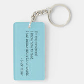 Nick Miller Quote 1/6 Schlüsselanhänger (Rückseite)