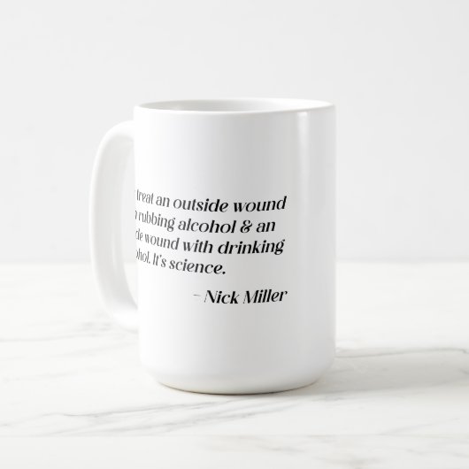 Nick Miller Quote 3/6 Kaffeetasse (Vorderseite Links)