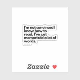 Nick Miller Zitat Aufkleber